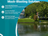 AquaSweep Max benefits graphic showing Scott Aerator reliability and USA-made quality
