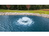 Boilermaker Pond Aerator by Scott Aerator circulating water in a landscaped retention pond