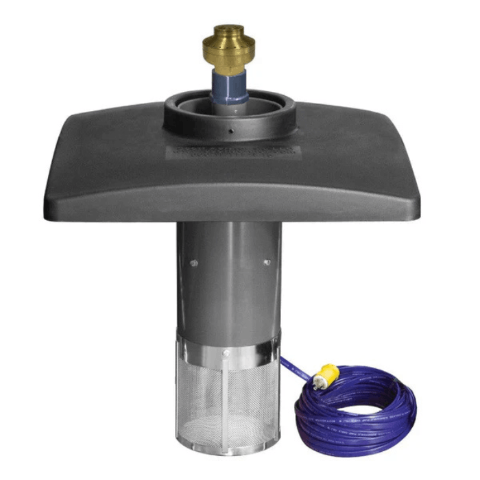 Scott Aerator Amherst Pond Fountain product image showing the floating fountain assembly and power cord