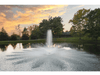 Scott Aerator Great Lakes Fountain operating at sunset with vertical spray and wide water ring