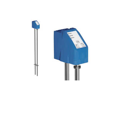 Scott Aerator Oscillator pole-mounted unit with close-up view of the blue control housing