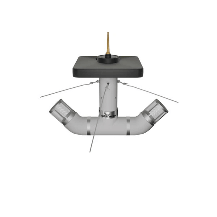 Scott Aerator Shallow Water Adapter with float, diffuser tubes, and mooring cables