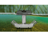 Shallow Water Adapter installed below the water surface for shallow pond aeration