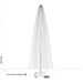 Vertex GeyserJet floating fountain spray height and display diameter diagram