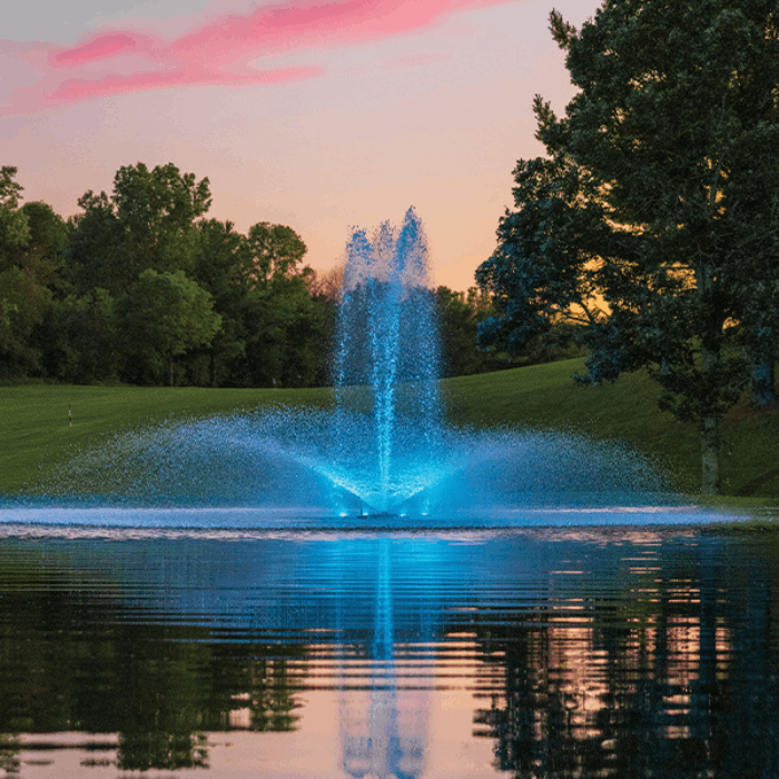 J Series Fountain with multiple spray patterns swatches