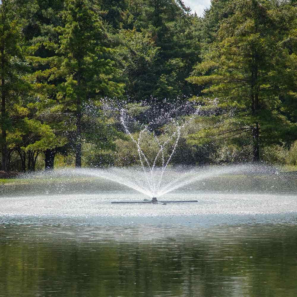 Airmax LakeSeries — Airmax Lakeseries 5Hp Fountain And Spinning Blossom Nozzle Day