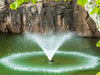 Close-up of the VFX Series spray on green pond water