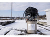 De-Icer Unit Front View on Snowy Boardwalk