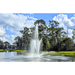 front side view of the Vertex TriTier Floating Pond Fountain
