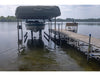 Kasco AquatiClear Circulator Horizontal Dock Mount - On Water with Boat on the Side