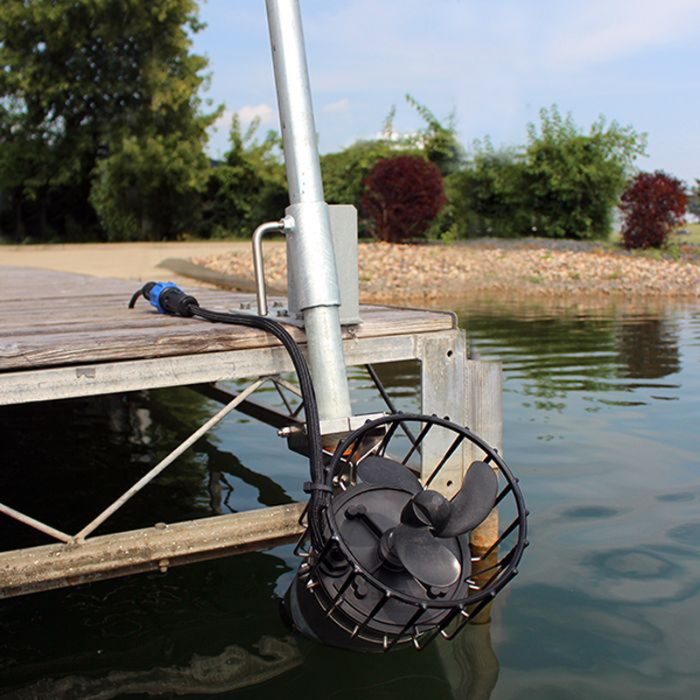 Kasco Industrial Mount - On Water Mounted Front View