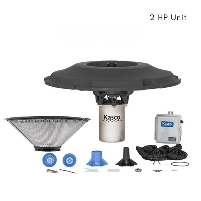 Kasco J Series Fountain 2 HP Unit Set Shown