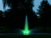 Kasco RGB LED on water display with green LED light