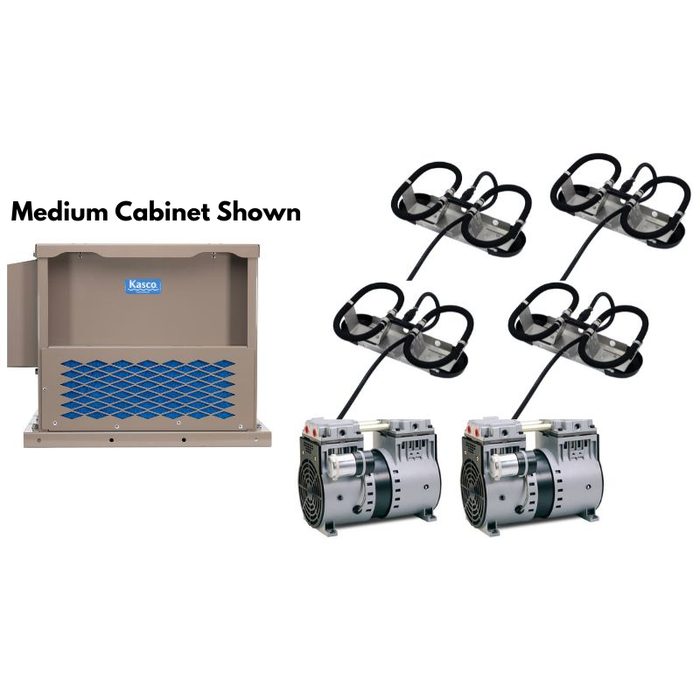 Kasco Robust-Aire System 4 Diffusers Unit with Medium Cabinet System