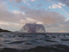Kasco Surface Aerator Aerating on Water with Rainbow on the Background