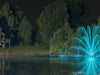 J Series Fountain Birch nozzle at 3 HP with RGBW illuminated spray pattern