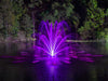 J Series fountain with RGBW lit spray pattern (lifestyle 1)