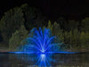 Kasco J Series fountain with RGBW lit spray pattern (lifestyle 3)