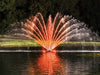 J Series Fountain fountain with RGBW lit spray pattern (lifestyle 4)