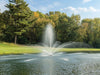 Premium Fountain Nozzle Madrone nozzle - On water display with trees at the background