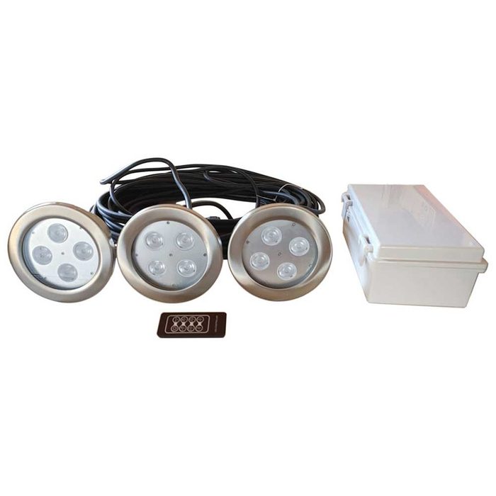 PondSelect Color Changing Fountain LED Lighting Kit - 24 Watt 3 Set