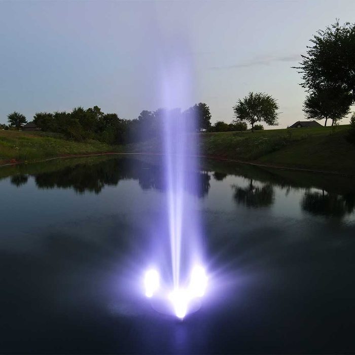 PondSelect Color Changing Fountain LED Lighting Kit - Magenta Spray Color
