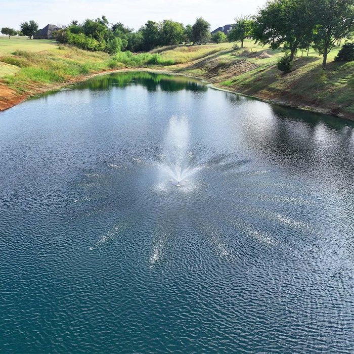 PondSelect E-Series 1/2 HP Pond Fountain - Crown Spray Pattern