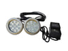 PondSelect White Fountain LED Lighting Kit - 12 Watt 2 Light Set