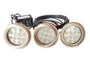PondSelect White Fountain LED Lighting Kit - 12 Watt 3 Light Set