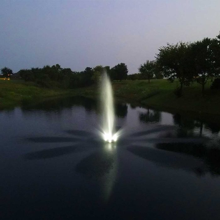 PondSelect White Fountain LED Lighting Kit - Bright White Spray Color