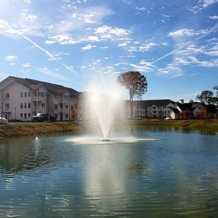Vanguard Hydro Torque 1100 Series Floating Fountain w/ Porperties at the Background