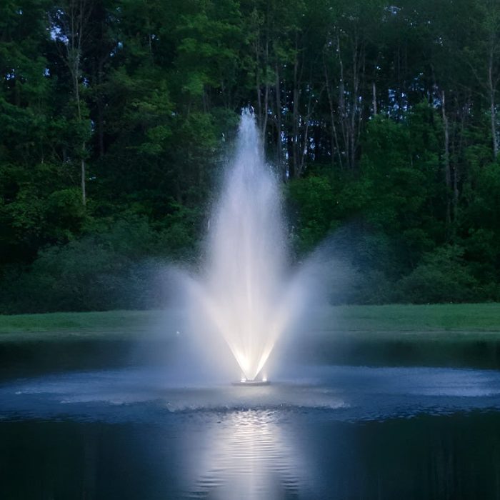Vanguard Hydro Torque Fountain on Water Display with LED Lights
