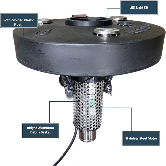 Vanguard Hydro Torque Series Floating Lake Fountain - Motor Parts Details