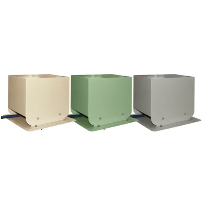 Vertex PondLyfe Aeration System QuietAir Cabinets in Stone, Sand, and Garden Green