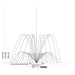 Vertex TriTier Floating Pond Fountain spray specifications - A center height, B side height, C diameter