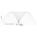 Vertex Vertical FunnelJet Pond Fountain spray specifications - A spray height, B diameter