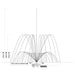 Vertex Vertical TriTier Pond Fountain spray details - spray heights A and B