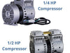 Robust-Aire System 1/4 HP and 1/2 HP TeichAire Compressors Shown