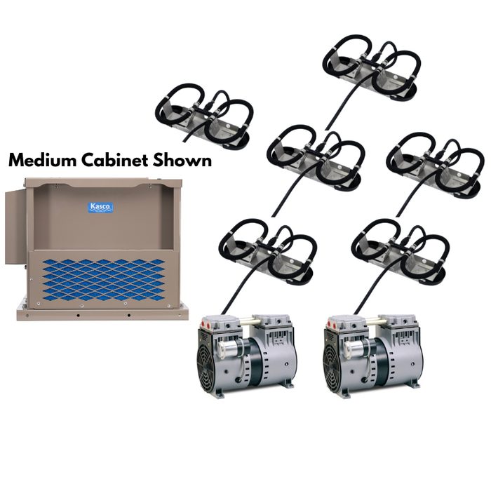 Robust-Aire System 6 Diffusers Unit with Medium Cabinet System