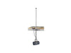 A dock-mounted de-icer device with a stainless steel yoke assembly reaching into the water, with options for different mounting types such as the Aquasweep shown.