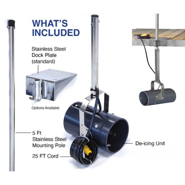Scott Aerator Dock Mount De-Icer What's Included in Package