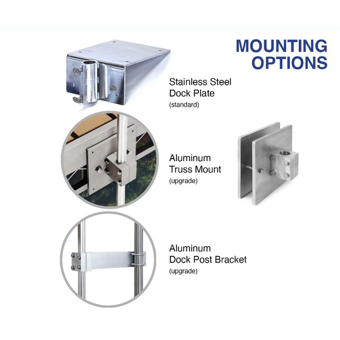 Scott Aerator Dock Mount De-Icer Mounting Options - Dock Plate, Truss Mount, Dock Post Bracket