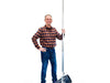 Scott Aerator Dock Mount De-Icer Man Holding The Mount with De-Icer