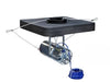 Side view of the Scott Floating AquaSweep float with the submersible power cord