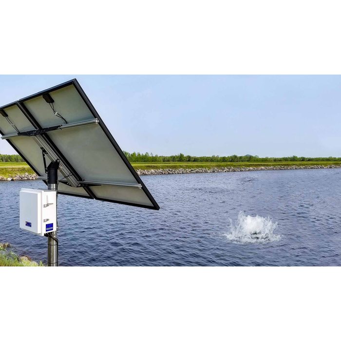 Scott Aerator Solar Boilermaker Aerator with solar panel array