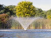 VFX Series Fountain operating on a tree-lined pond