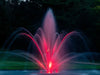 viewing the Kasco J series from the front side while glowing in a pond